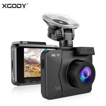 

M06 2.4" WiFi Built in GPS Dual Lens FHD 1080P Front + VGA Rear Camera Car DVR Recorder 4K Dash Cam Dashcam WDR Night Vision