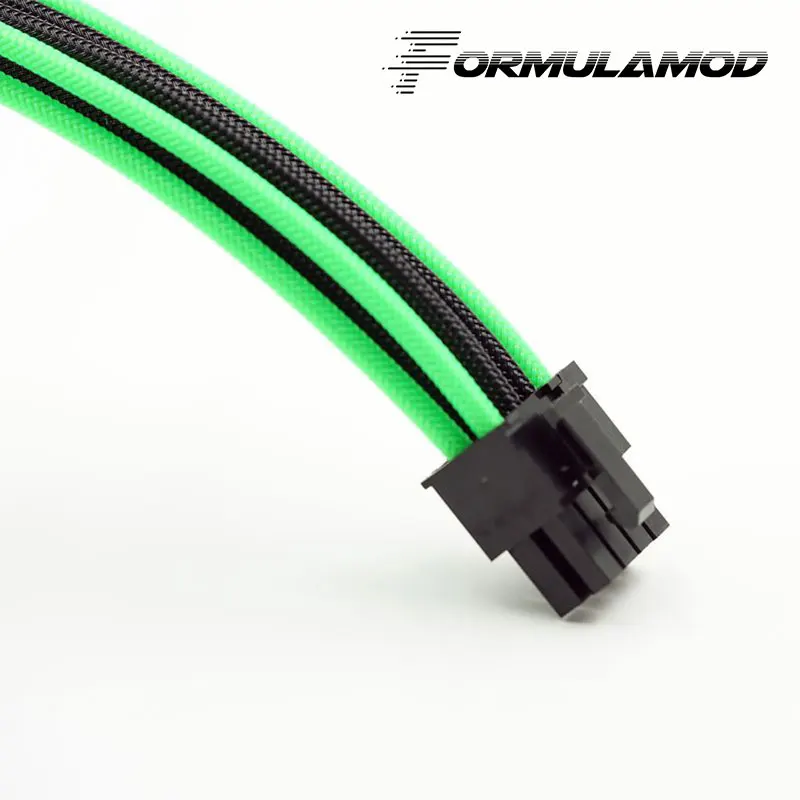 FormulaMod Fm-cpu 8P-C, ЦП 8Pin удлинитель питания, материнская плата 18AWG 8Pin многоцветные соответствующие кабели расширения - Цвет лезвия: Black and Green