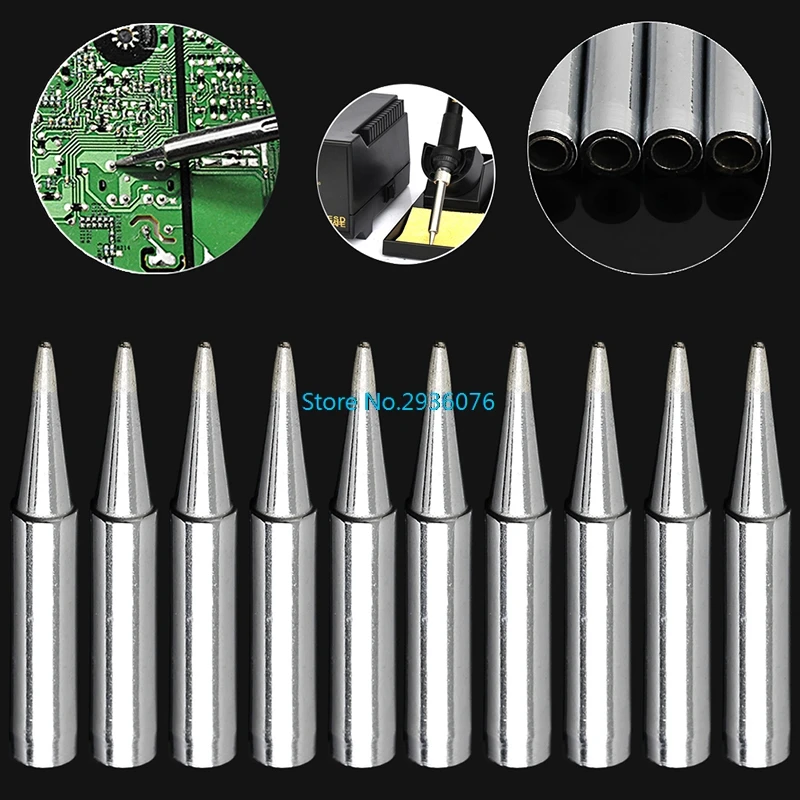 

10pc/lot 900M Lead-free Solder Iron Tips for 936 Hakko Soldering Rework Station MY9_25
