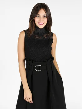 

Turtleneck knitted sleeveless