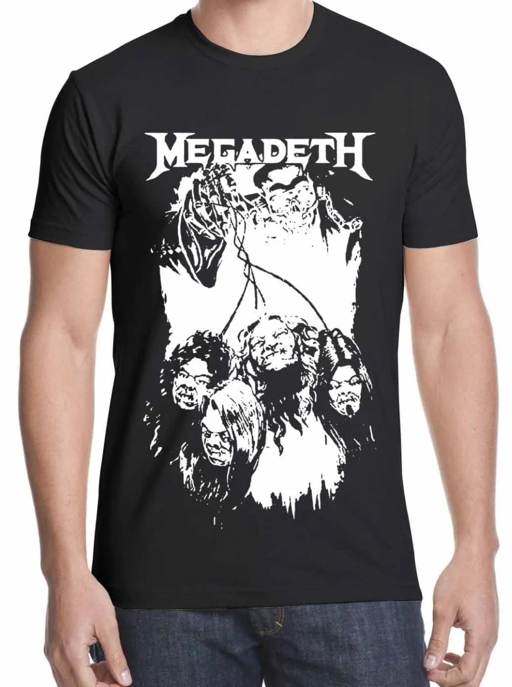 T Shirt sites Short Funny Crew Neck Mens Megadeth T Shirt American