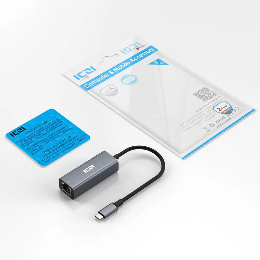 ICZI USB C к Gigabit Ethernet адаптер типа RJ45 LAN конвертер 10/100/1000 M для MacBook Pro samsung Galaxy S10 S9 S8 Note