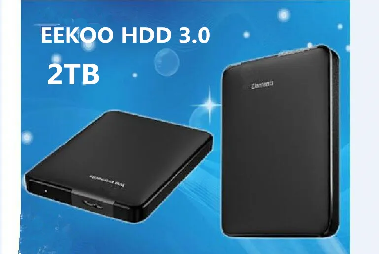 Новейший элемент портативный мобильный жесткий диск HD высокой емкости 1 ТБ 2 SATA USB