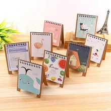2018 Year 12.5*9.5cm Creative Desk Standing Paper Multifunction Organizer Schedule Planner NoteBook New Kawaii Cartoon Calendar