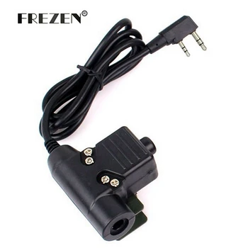 

U94 PTT Cable Plug Military Adapter Z113 Standard Version for Walkie Talkie Motorola Kenwood TYT F8 BAOFENG 5R Radio Hunting
