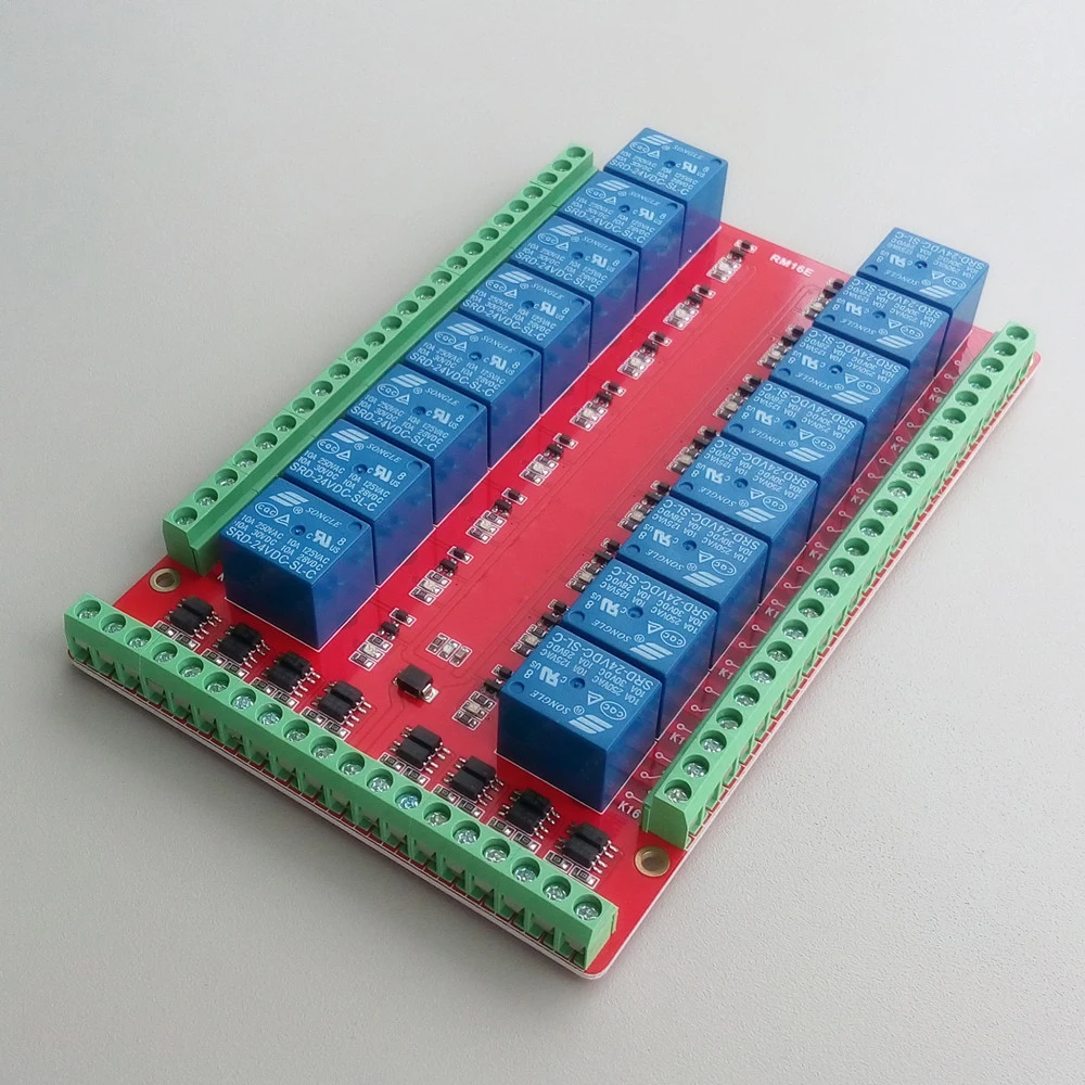 Rm16e Isolated 16 Relay Control Module / Expansion Template / High