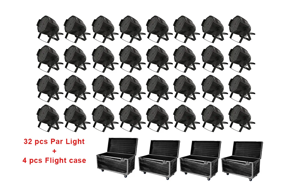 32pcs 54*3w RGBW 4in1 LED Par Lights