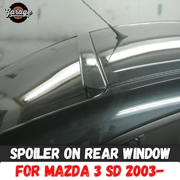 

Spoiler on rear window case for Mazda 3 SD 2003-2008 ABS plastic canopy aero wing molding decoration car tuning styling