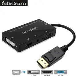 USB адаптер большой Дисплей Порты и разъёмы DP к VGA, HDMI, DVI аудио кабель USB адаптер конвертер для ПК МОНИТОР
