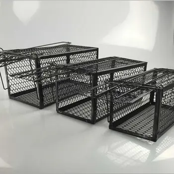 

High Sensitivity Folding Mouse Trapper Trap Metal Unique Rat Catcher Cage Trap Humane Safe Mouse Rodent Live Pest Control Indoor