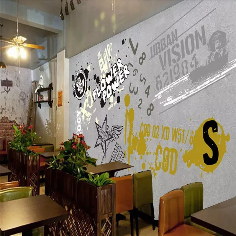 Vintage street graffiti professional making murals. Factory wholesale wallpaper mural custom photo wall Vintage street graffiti professional making murals. Factory wholesale wallpaper mural custom photo wall