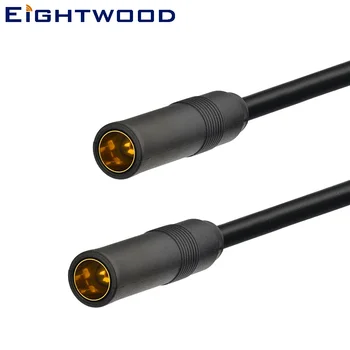 

Eightwood 2pcs Car Radio Antenna Aerial Extension Lead Cable DIN 41585 Female Sockets Adapter Connectors 30cm for Mazda Nissan