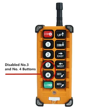 

Original TELECRANE Wireless Industrial Remote Controller Electric Hoist Remote Control 1 Transmitter + 1 Receiver F23-A++