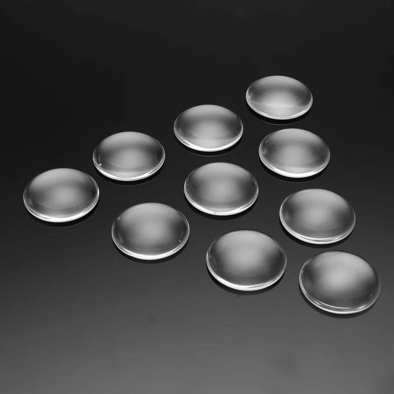 

100pcs 25mm Good Quality Domed Round Transparent Clear Glass Cabochons Cameo Settings Glass Cover