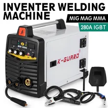 MIG 280A IGBT инвертор сварочный аппарат MIG& MMA 2 в 1 портативный сварочный аппарат