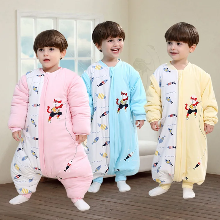 

0-3Y Newborn Baby Sleeping Bag Winter Baby Slaapzak Baby Wrap Swaddling Jumpsuits Sleepsack Spring Child Onesies WUA881