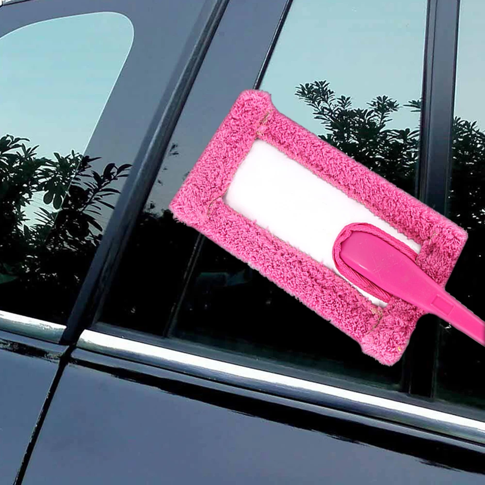 

1x Microfiber Car Window Windshield Clean Brush Handy Car Auto Wiper Cleaner 4 Color Fast Easy Clean Cleaning Tool