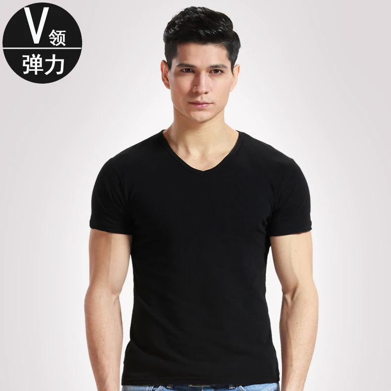 

v neck short sleeve t shirts for men fashion 2018 gym camiseta masculina camisetas hombre verano de marcas top plain t shirt