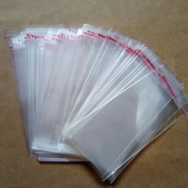 200 шт 7 см x 9 OPP Прозрачная Упаковка для ювелирных изделий самоклеющаяся печать