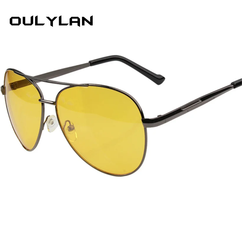 

Oulylan Night Vision Glasses Men Driving Yellow Lens Sunglasses Brand designer Anti Glare Vision Driver Safety Goggle Mela