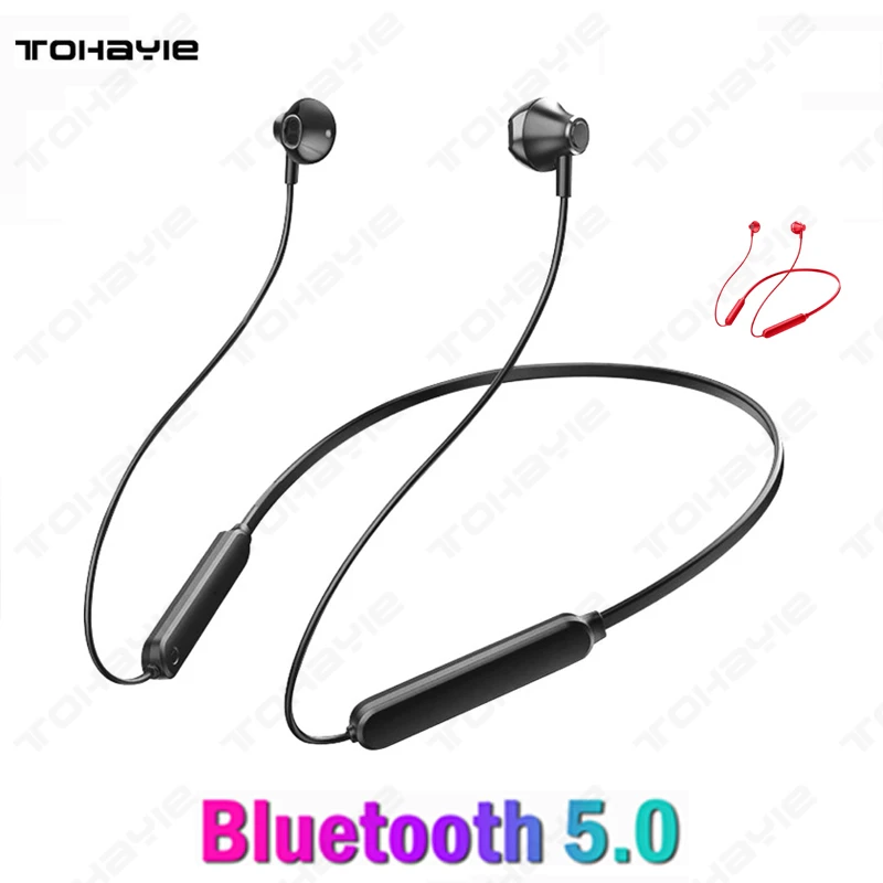 

ToHayie S10 Neckband Bluetooth Earphone Wireless Earphone with Microphone Earbuds for Iphone Xiaomi Huawei Phones