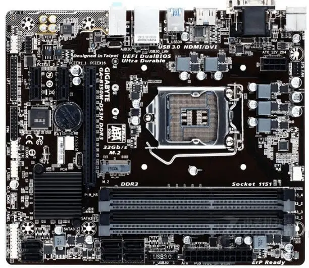 LGA1151 для Gigabyte оригинальная б/у настольная материнская плата B150 DDR3 USB3.0 SATA3 |