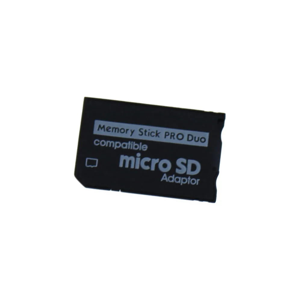 Юйси одиночный и двойной слот кард-ридер Micro SD SDHC TF для MS карта памяти Pro Duo ридер для psp карта адаптер - Цвет: Black single slot