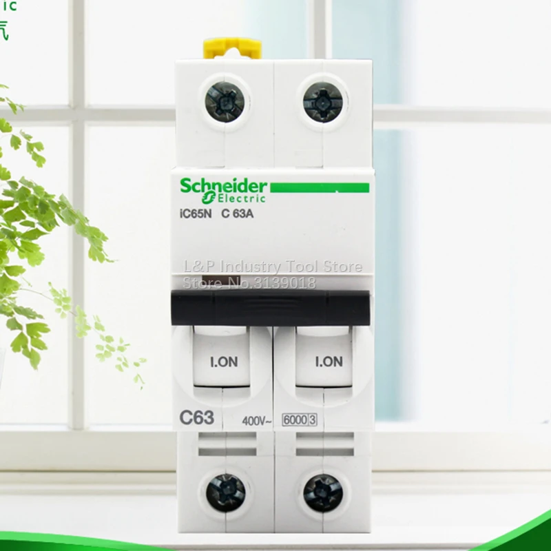 100% Новый оригинальный Schneider IC65N 2P C63A A9F18263 вакуумный мини-выключатель MCB хорошее