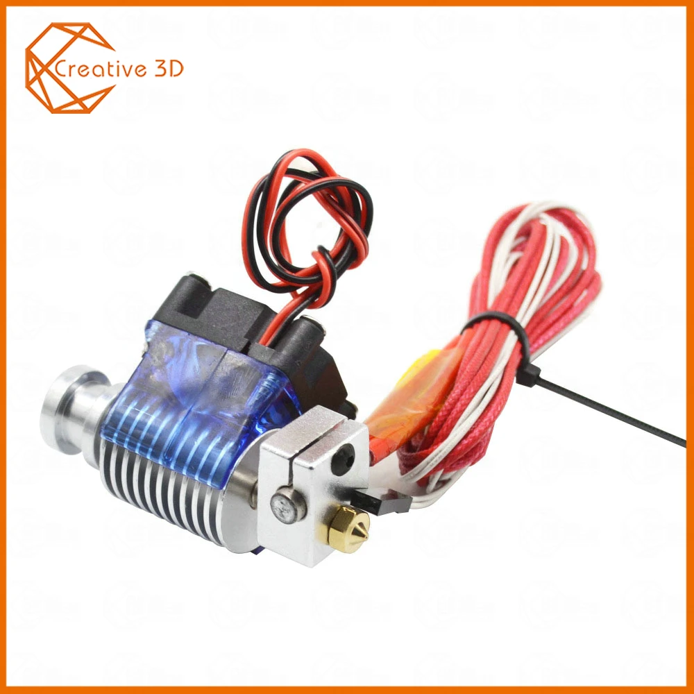 

3D Printer J-head Hotend with Single Cooling Fan for 1.75mm/3.0mm 3D v6 bowden Filament Wade Extruder 0.2mm/0.3mm/0.4mm Nozzle