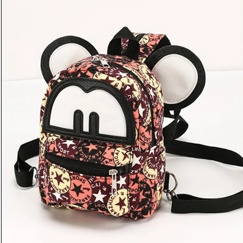 

2018 ladies backpack cute cartoon printing nylon girl fashion backpack personality trend backpack female