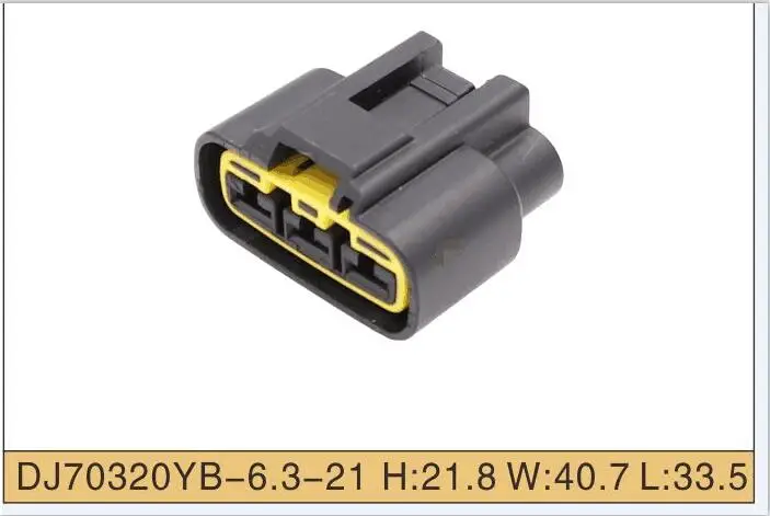 

2/5/30/100pcs 6.3mm QLW 250 3Pin Power Cord Female Right Slot Wiring Harness Cable Connector QLW-3F-B