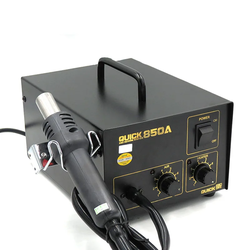 Quick 850A + Антистатическая SMD наладочная станция воздушный демонтаж сварочный