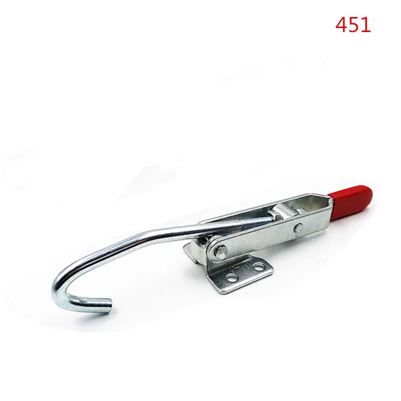 

J Hook Type Toggle Clamp 170kg/375 lbs Holding Capacity Quick Holding Draw Latch Action Toggle Clamp Pull Hook Type