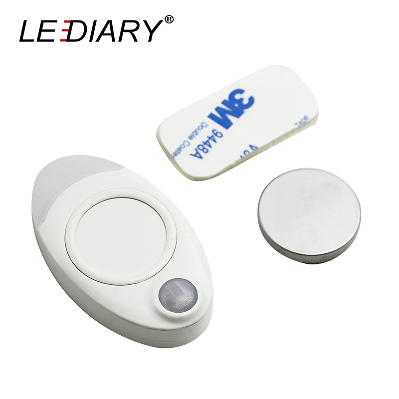cheap LEDIARY Wireless IR Infrared Motion sensor Drawer Lamp Portable Under Cabinet Light 2032 Dry Battery 3V Emergency Night Lights