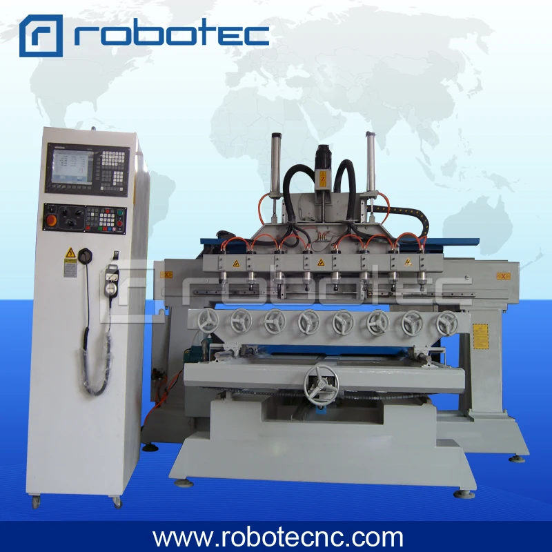 Цзинань ROBOTECNC 1325 древесины поворотный станок с ЧПУ мульти шпинделей cnc машина