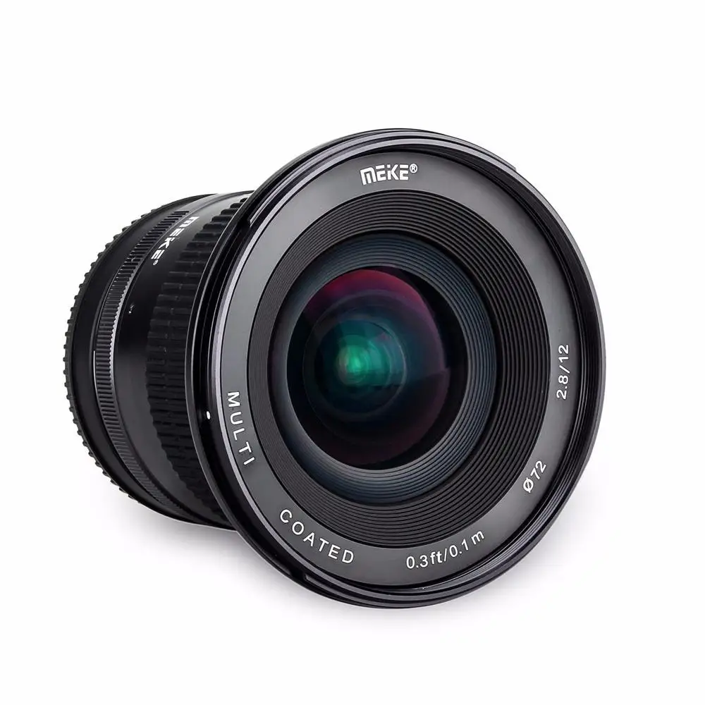US $229.99 Meike 12mm F28 Ultra Wide Angle Fixed Lens With Removeable Hood For Fujifilm XMount Dslr Camera XPro1 XPro2 XE1 XM1 XA1
