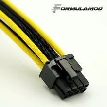 FormulaMod PCI 8Pin Motherboard Power Extension Cable 18AWG 8Pin Extension Cable for water cooling computer FMPCI8P-C
