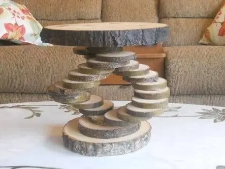 

Evmingo Tree Slice Kütük Coffee Table 35x40x3 CM