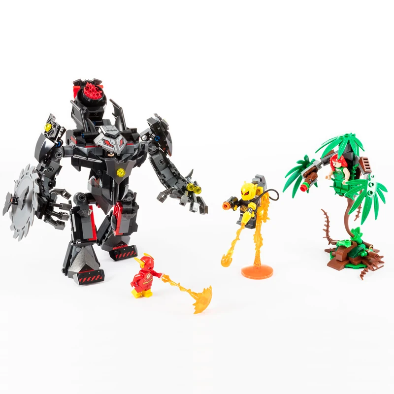 

76117 Super Heroes Series Mech vs. Poison Ivy Mech Model Building Block Toy For Children compatible 11234 Kid Gift