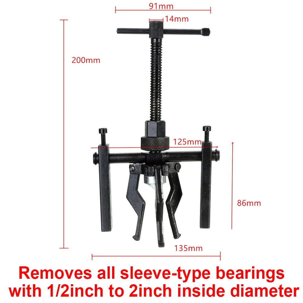 

Auto 2 Jaw/3-Jaw Inner Bearing Puller Gear Extractor Pullers Pilot Bearing Puller Set Heavy Duty Tool Kit for Car SUV Motorcycle