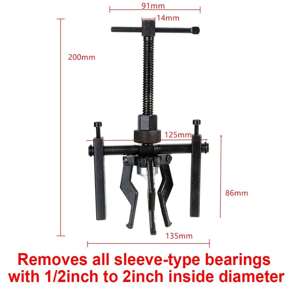 SIXIWANZI 3 Jaw Inne Beaing Pulle, Manual Inne Pilot Bearing Puller Carbon Steel Pilot Bearing Removal Tool For Car Motorcycle Motorbike Suv C57%2f14731720892