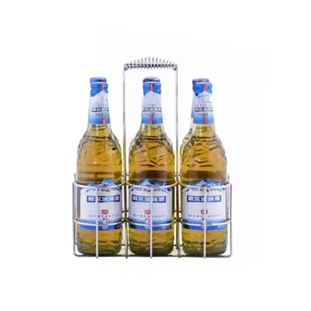 Tabletop Wine Holder Bottle Server for 6 Bottles Metal