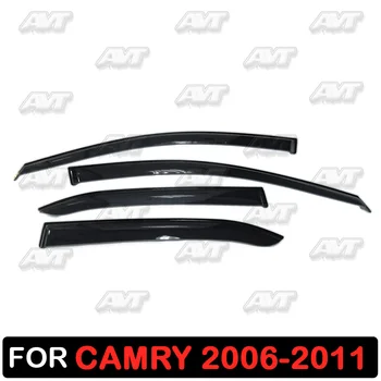 

Window deflectors for Toyota Camry V40 2006-2011 1 set-4 pcs car styling wind decoration guard vent visor rain guards cover