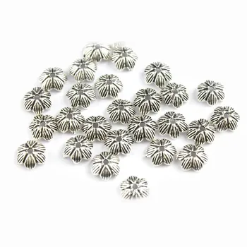 

IB3556 925 Thai silver 5mm flower slice torus petals beads cap 20pcs diy jewerly accessories