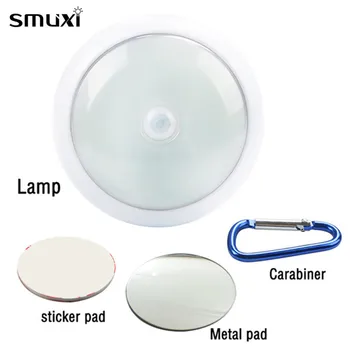 

Smuxi LED Night Lamp Multifunction ABS 14 LED Motion Sensor Magnet Night Light Hanging Flashing AA Battery Powered Caution Lamps
