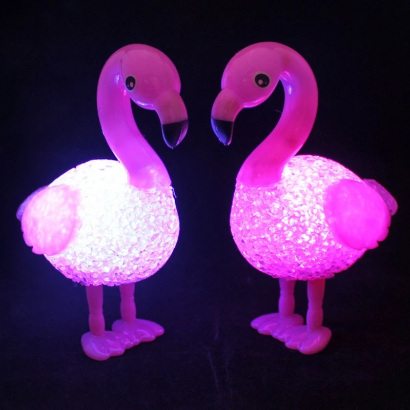 

LED Children Animal Flamingo Night Light Lamp Battery Operated Colorful Home Wedding Decoration Love Birds Creative Gift