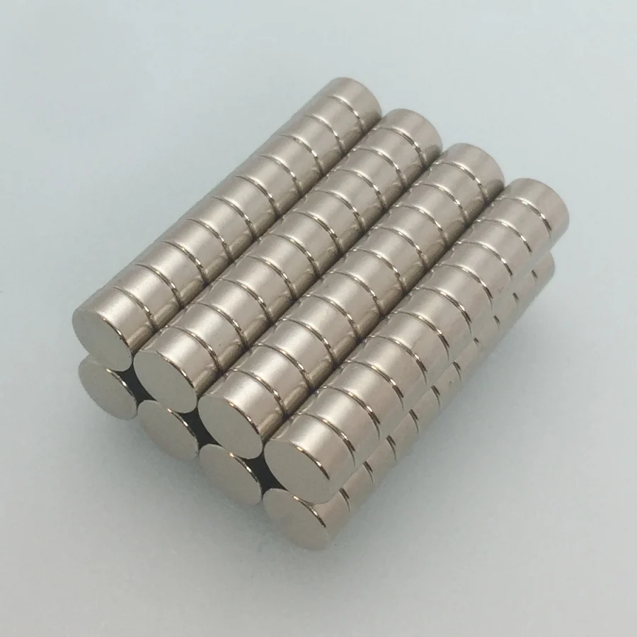 

50Pcs 6.35x2.54mm Neodymium Magnet Permanent N35 NdFeB Super Strong Powerful Small Round Magnetic Magnets Disc 6.35mm x 2.54mm