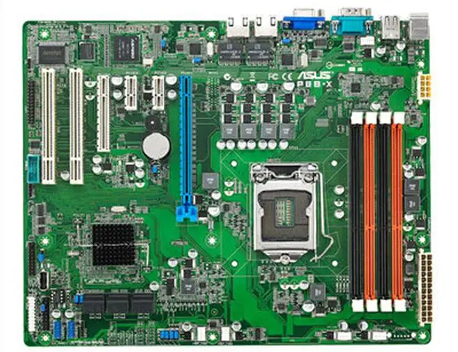 

LGA1155 For ASUS P8B-X Original Used server C204 1155 Motherboard ECC REG DDR3 USB2.0 SATA3 ATX