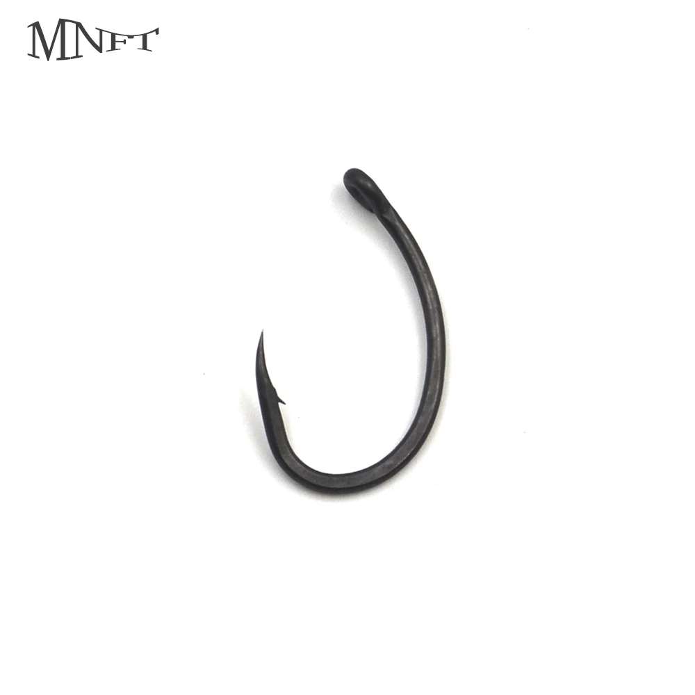 MNFT 30PCS #6 # 8 #10 Carp Fishing Hook Matt Black Teflon Coating Hooks Sharp Fish Hooks