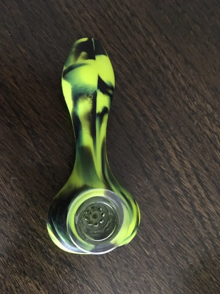 black and yellow silicone pipes weed for sale